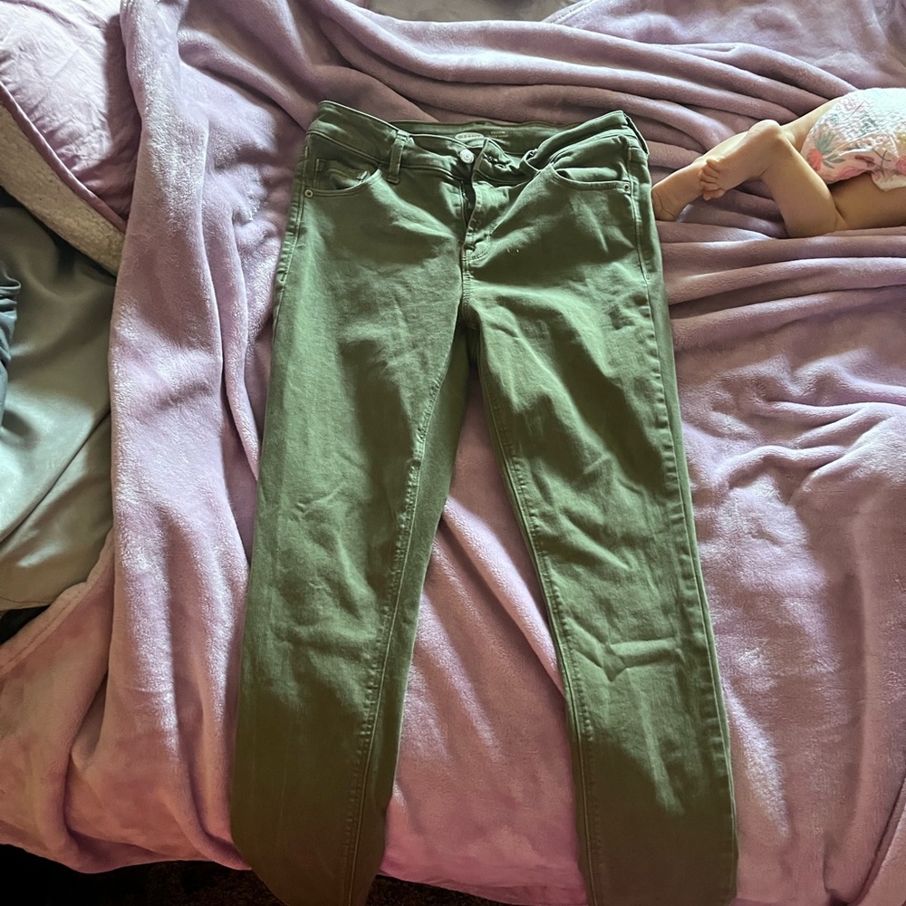 Old Navy Green Jeans